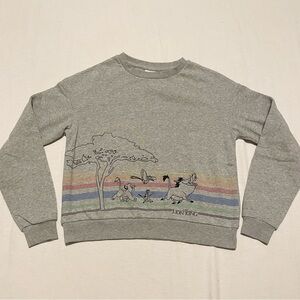 Disney Lion King Sweatshirt Graphic Outline Size Small Sweater